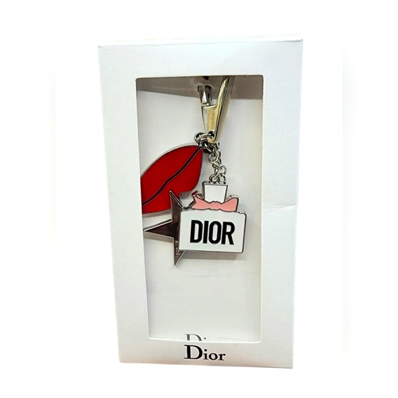 Dior Red and Silver Key & Card Holder - Picture 1 of 1